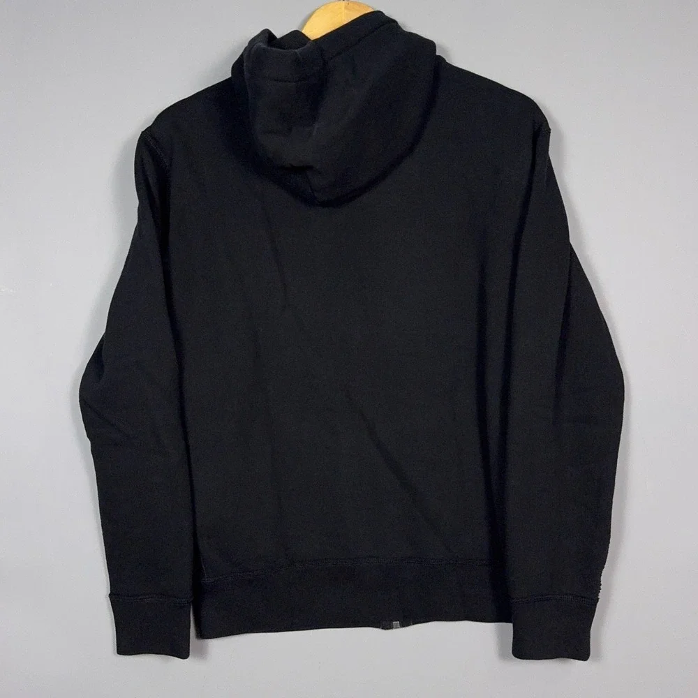 Polo Ralph Lauren Full Zip Hoodie Mens Size Medium Black Red Pony Fleece